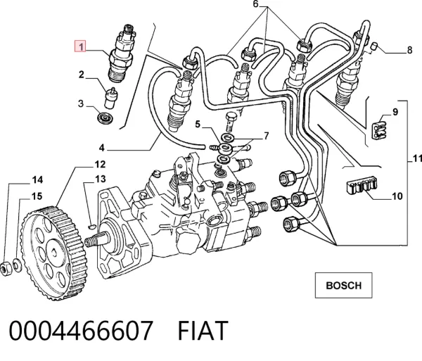 Injetor de injeção de combustível 0430211065 Bosch