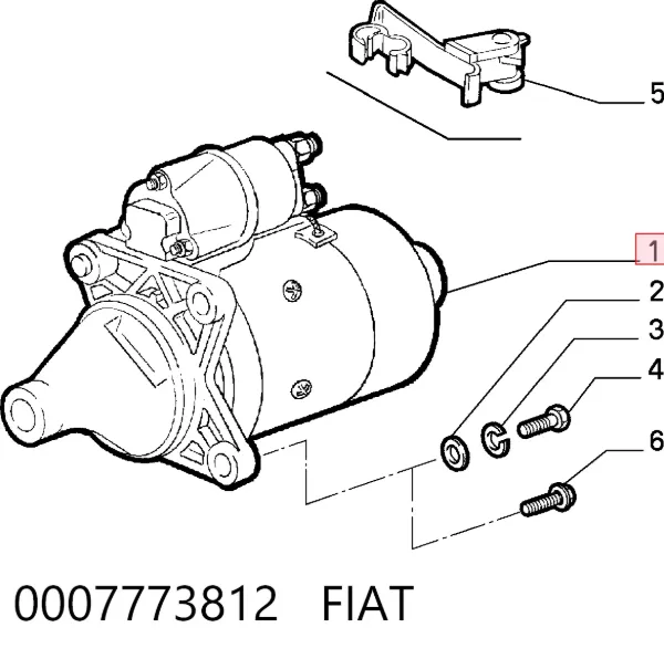 Motor de arranco 0007773812 Fiat/Alfa/Lancia