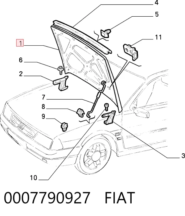 Capota Fiat Tempra 159