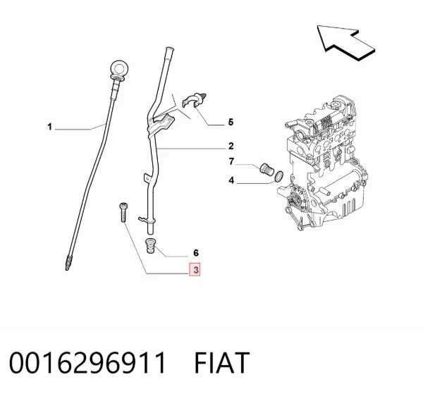 Cadeia do mecanismo de distribuição de gás, kit 0016296911 Fiat/Alfa/Lancia