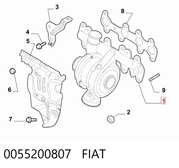 Turbina 0055200807 Fiat/Alfa/Lancia