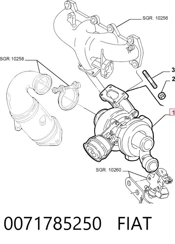 Turbina 0071785250 Fiat/Alfa/Lancia