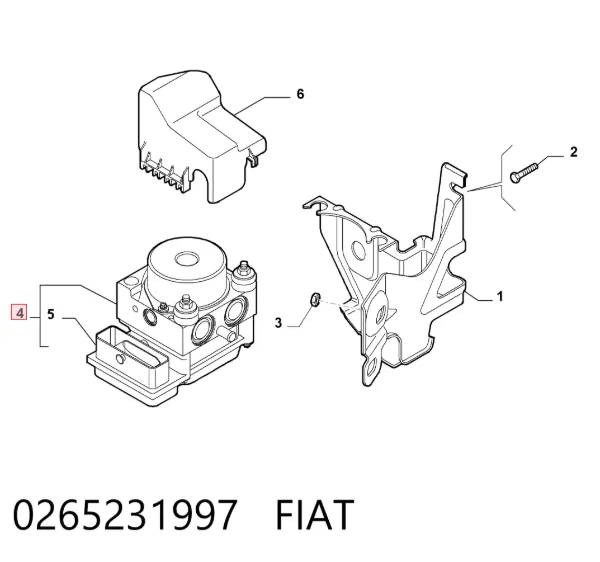 Unidade hidráulico de controlo ABS Fiat Fiorino Qubo