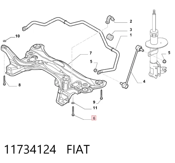  11734124 Fiat/Alfa/Lancia