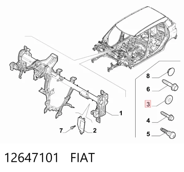  12647101 Fiat/Alfa/Lancia
