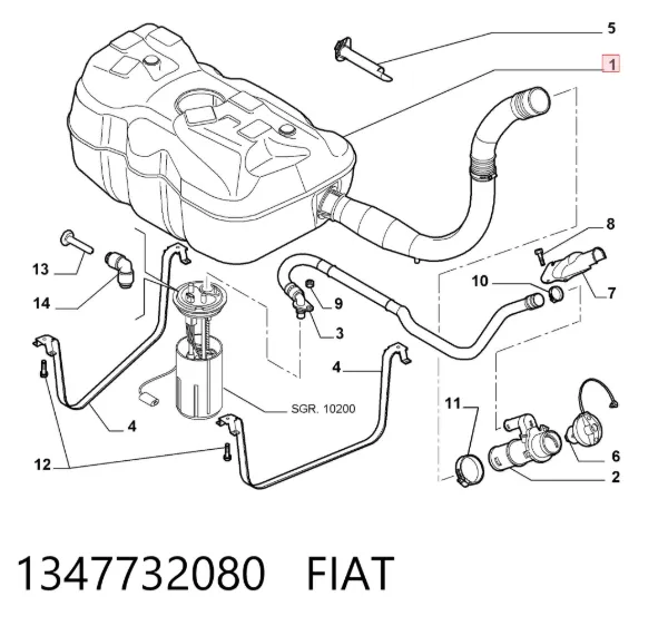Tanque de combustível Fiat Ducato III