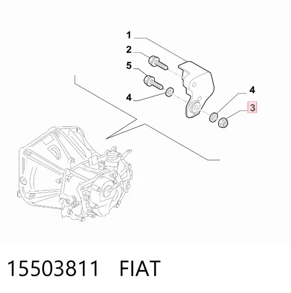 Bucha de suporte dianteiro de estabilizador 15503811 Fiat/Alfa/Lancia