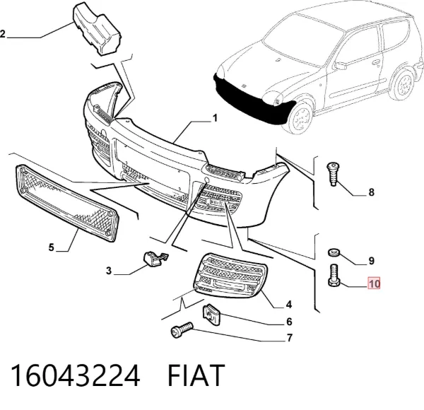  16043224 Fiat/Alfa/Lancia