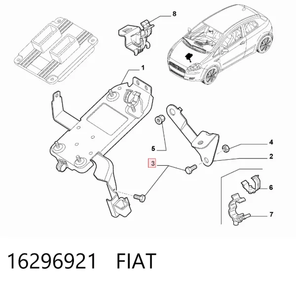 Cadeia do mecanismo de distribuição de gás, kit 16296921 Fiat/Alfa/Lancia