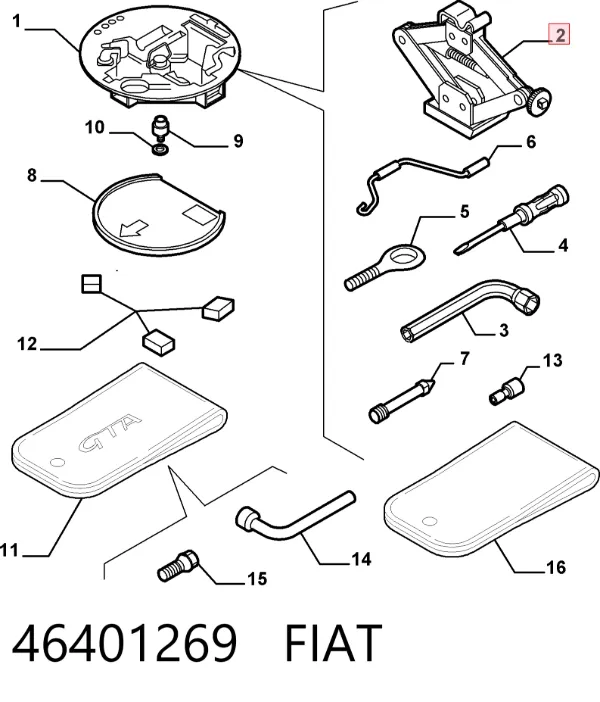 Macaco 46522290 Chrysler
