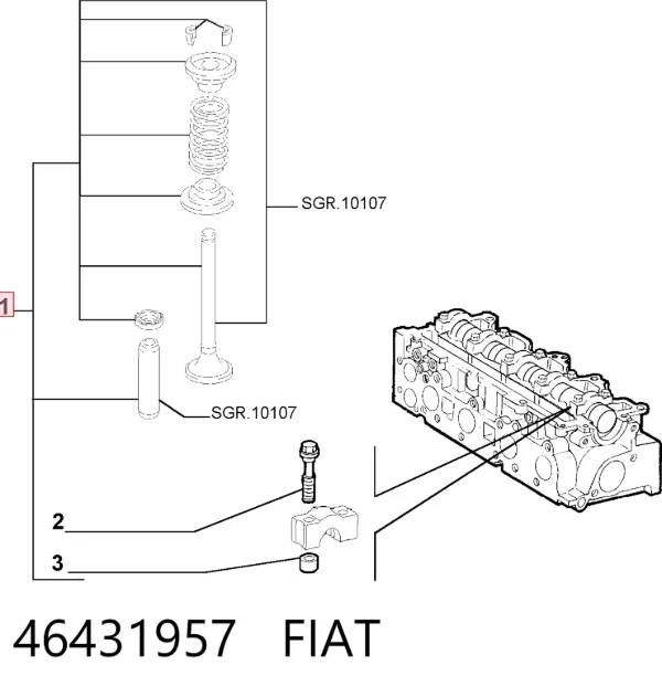 Cabeça de motor (CBC) Fiat Punto GRAND