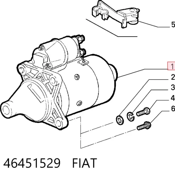 Motor de arranco 46451529 Fiat/Alfa/Lancia