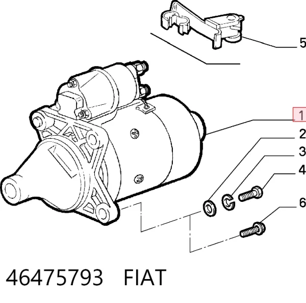 Motor de arranco 46475793 Fiat/Alfa/Lancia