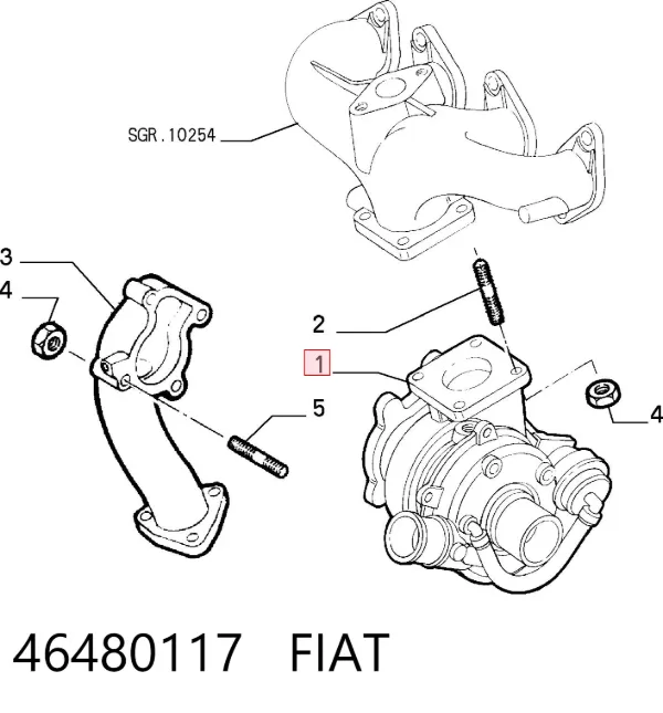 Turbina 46480117 Fiat/Alfa/Lancia