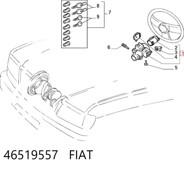 Fecho de ignição Fiat Tempra 159