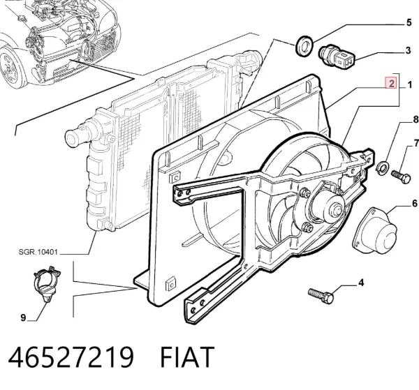  46527219 Fiat/Alfa/Lancia