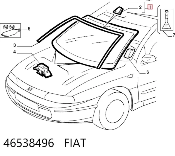 Pára-brisas 46538496 Fiat/Alfa/Lancia