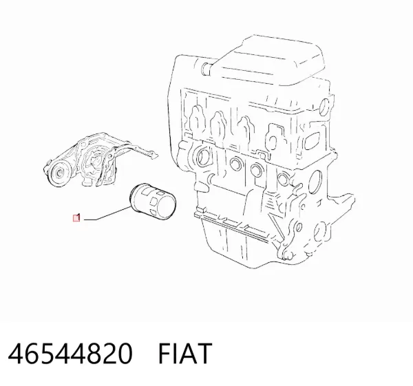 Filtro de óleo 46544820 Fiat/Alfa/Lancia