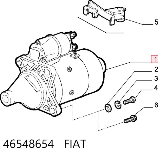 Motor de arranco 46548654 Fiat/Alfa/Lancia