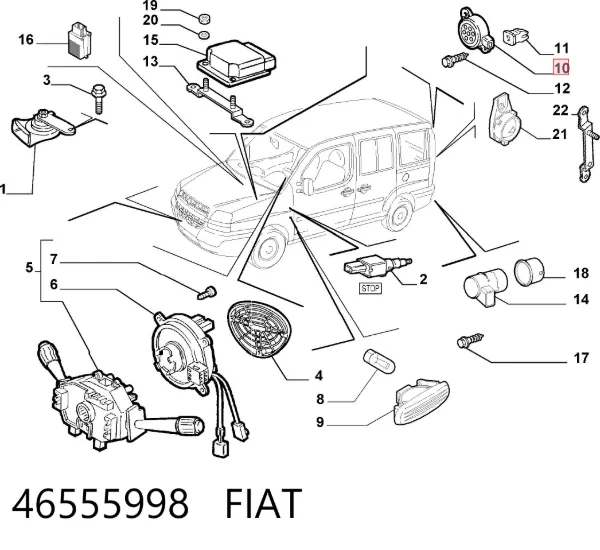  46555998 Fiat/Alfa/Lancia