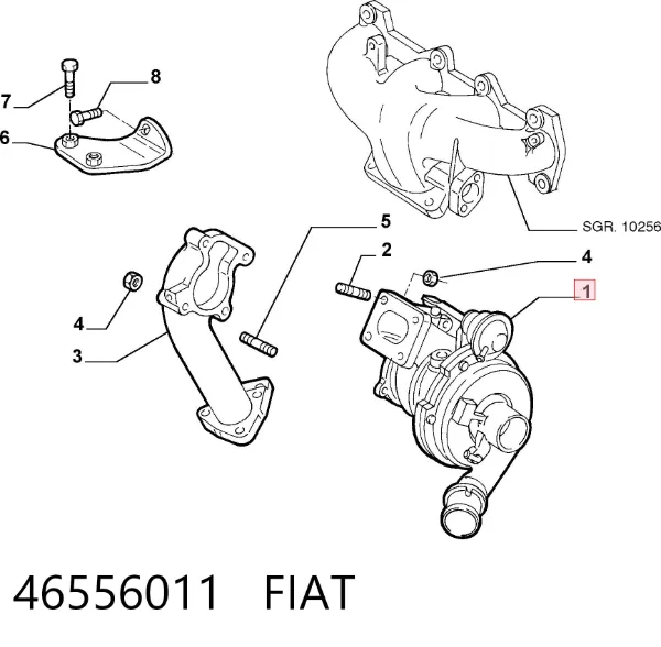 Turbina 46556011 Fiat/Alfa/Lancia