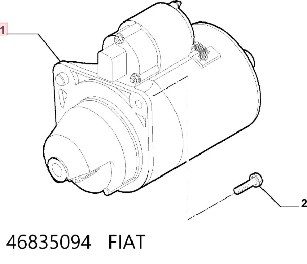 Motor de arranco 46835094 Fiat/Alfa/Lancia