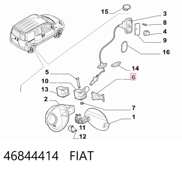 46844414 Fiat/Alfa/Lancia