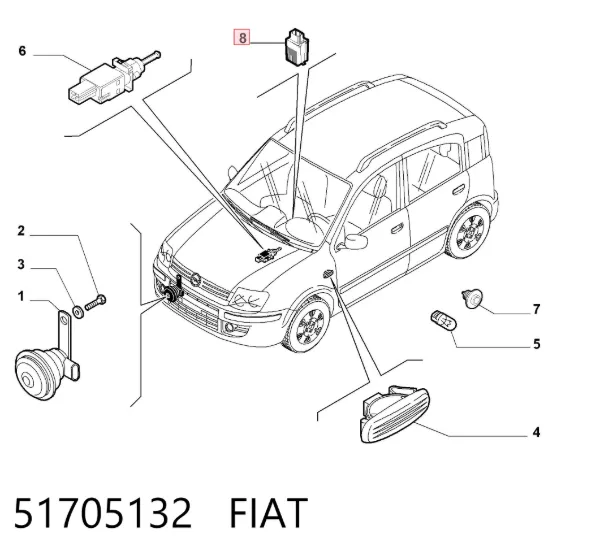  51705132 Fiat/Alfa/Lancia