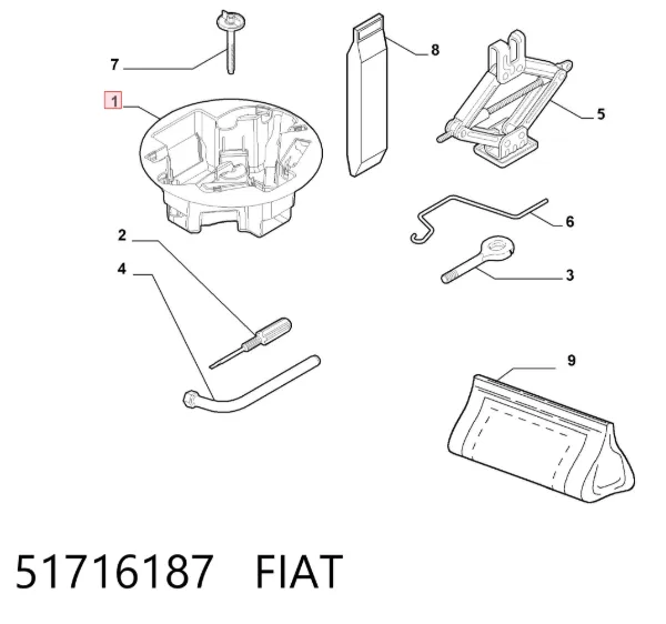  51716187 Fiat/Alfa/Lancia
