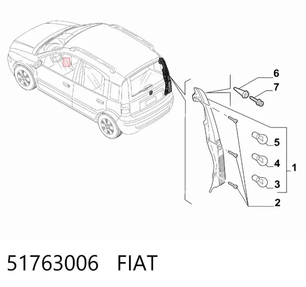 Lanterna traseira direita 51763006 Fiat/Alfa/Lancia
