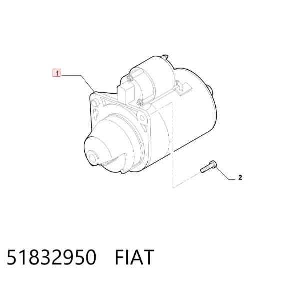Motor de arranco 51832950 Fiat/Alfa/Lancia