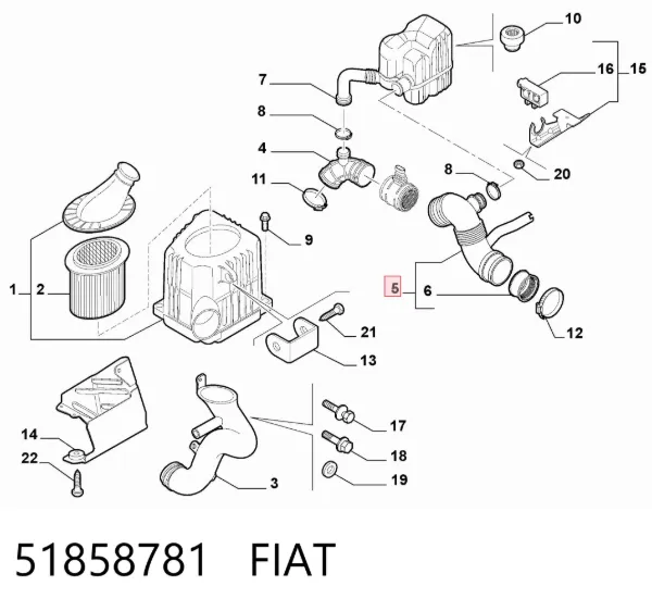  51858781 Fiat/Alfa/Lancia
