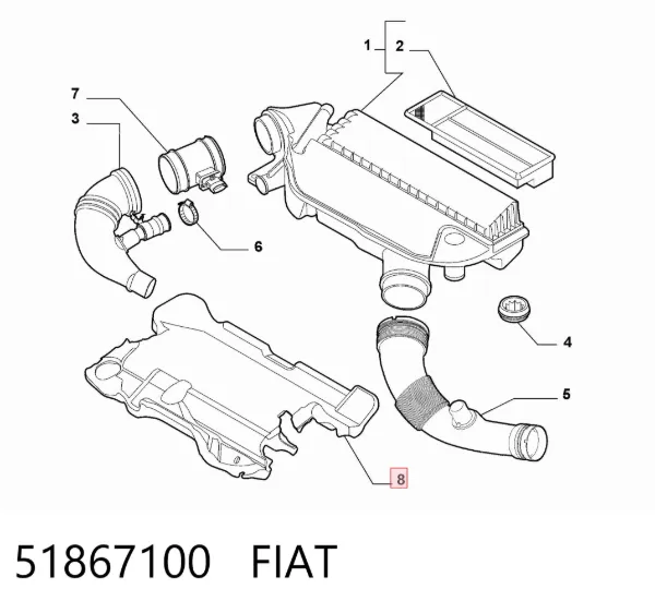  51867100 Fiat/Alfa/Lancia