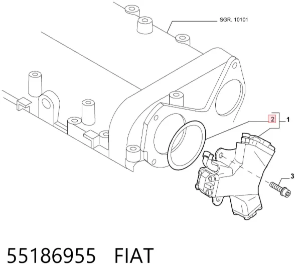 Vedante da bomba de combustível da Bomba de Combustível de Pressão Alta 55186955 Fiat/Alfa/Lancia