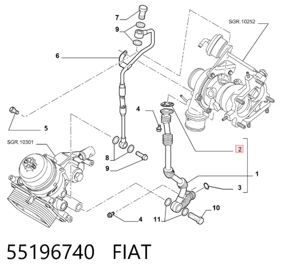  55196740 Fiat/Alfa/Lancia