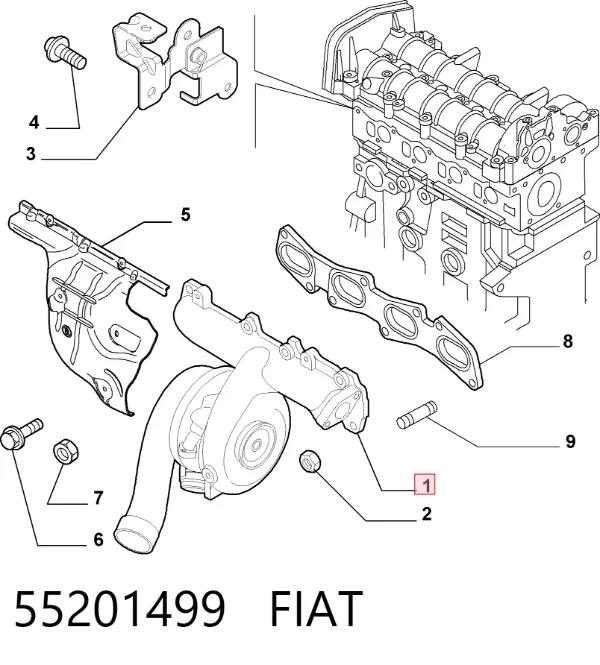 Turbina 55201499 Fiat/Alfa/Lancia