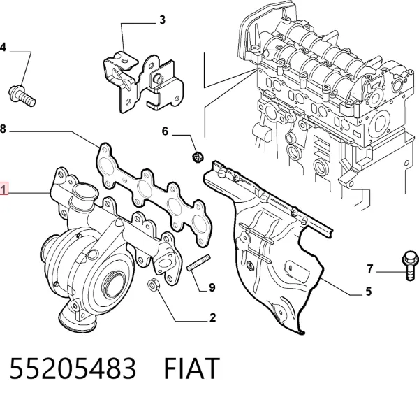 Turbina 55205483 Fiat/Alfa/Lancia