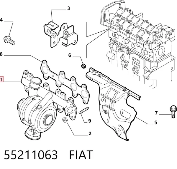 Turbina 55211063 Fiat/Alfa/Lancia