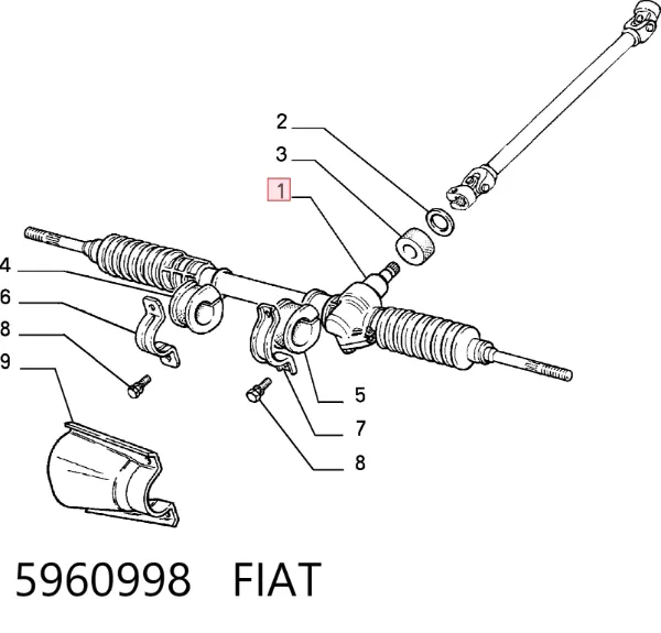 Cremalheira da direção 5960998 Fiat/Alfa/Lancia