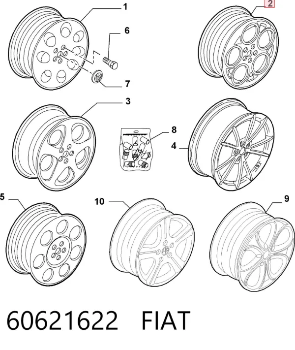  60621622 Fiat/Alfa/Lancia