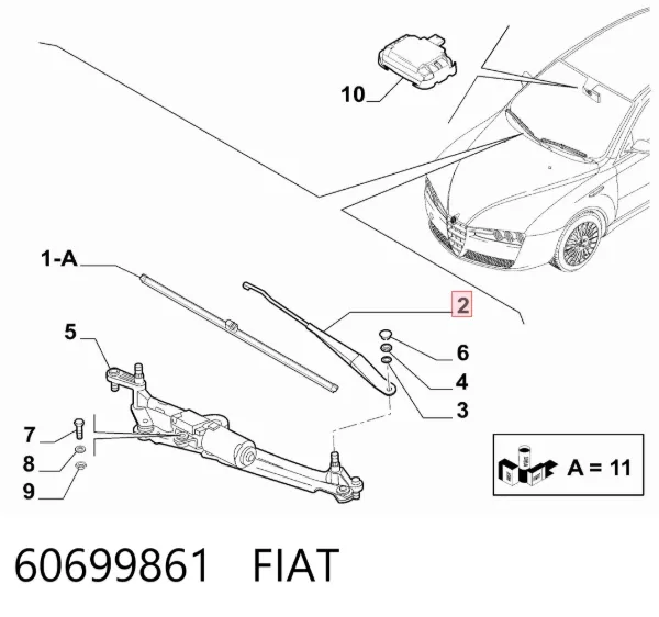  60699861 Fiat/Alfa/Lancia
