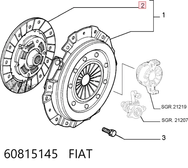 Disco de embraiagem Alfa Romeo 156 932
