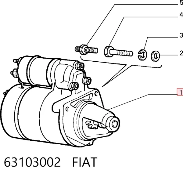 Motor de arranco 63103002 Fiat/Alfa/Lancia