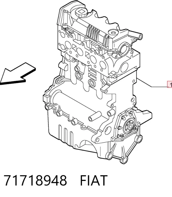 Motor montado 71718948 Fiat/Alfa/Lancia
