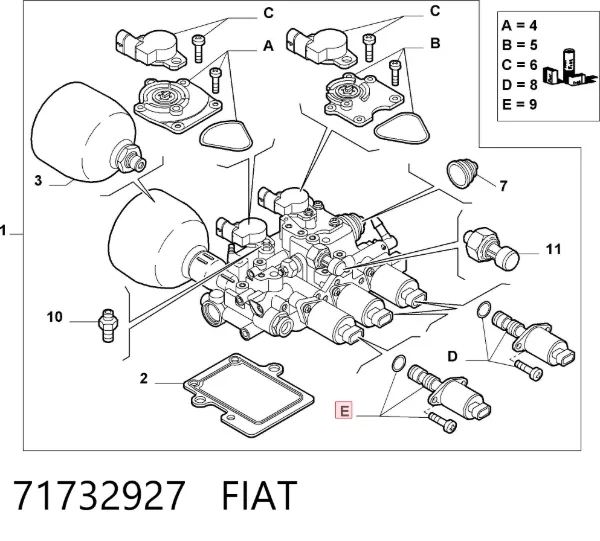 Solenoide da Caixa Automática de Mudança 71732927 Fiat/Alfa/Lancia