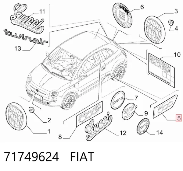  71749624 Fiat/Alfa/Lancia