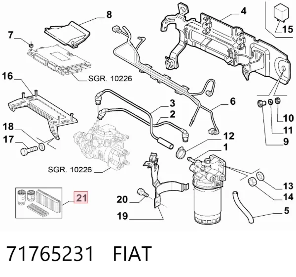  71765231 Fiat/Alfa/Lancia