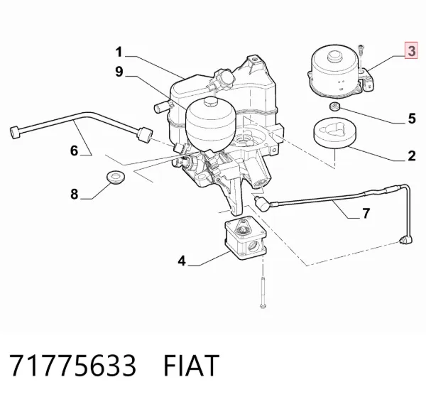 Bomba de óleo da Caixa Automática de Mudança 71775633 Fiat/Alfa/Lancia