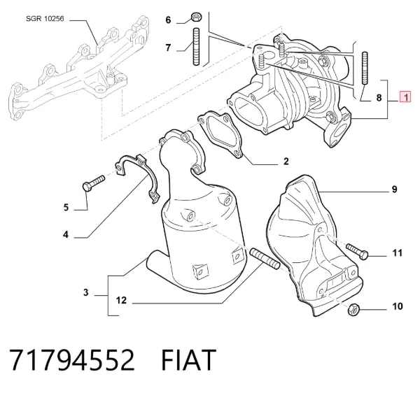 Turbina 71794552 Fiat/Alfa/Lancia