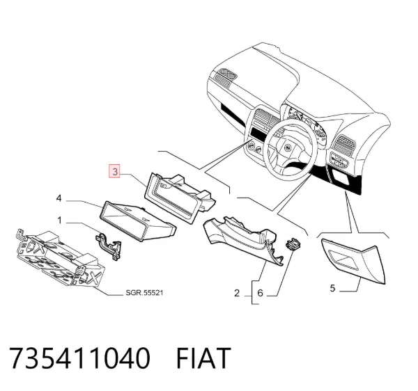  735411040 Fiat/Alfa/Lancia